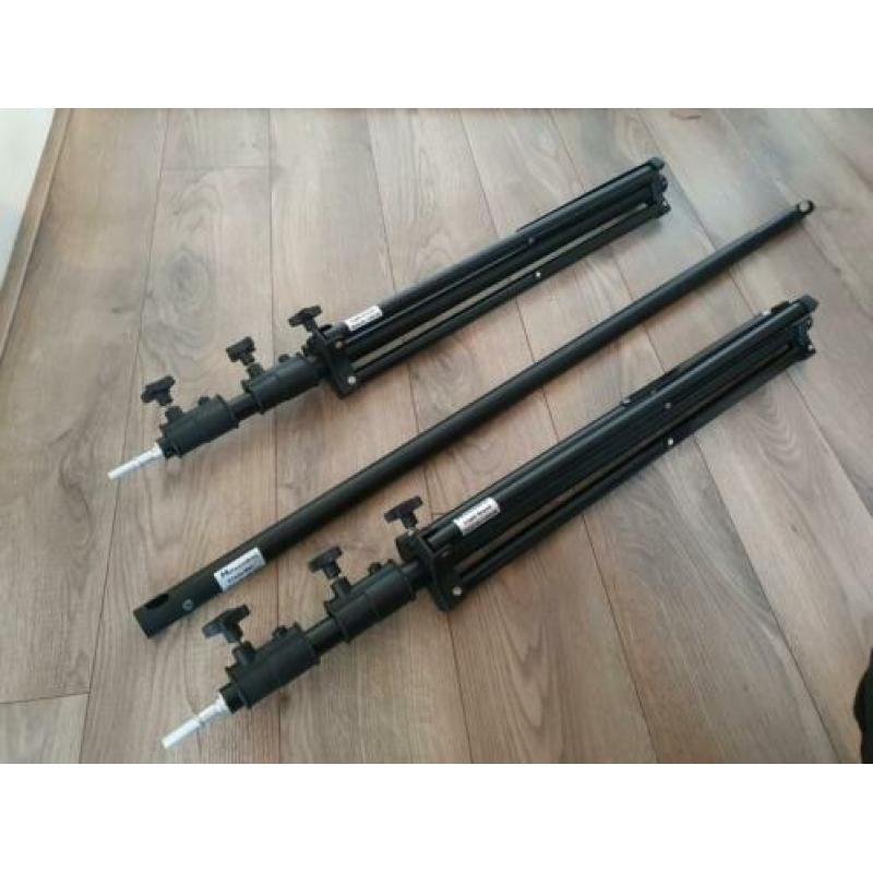 Falcon Eyes achtergrond systeem B7810 + wit achtergronddoek