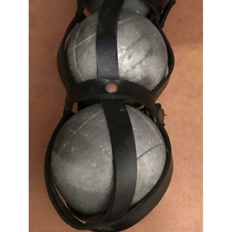Oude 3 Jeu de Boules/ petanque ballen.