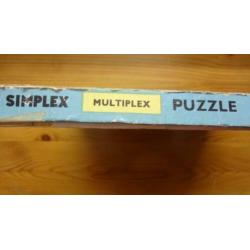 Zeldzame Vintage Houten ronde Puzzel van Simplex De Haven