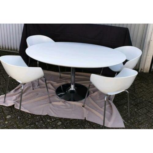 Mooi wit eetkamer set Italiaans model Orbit Large