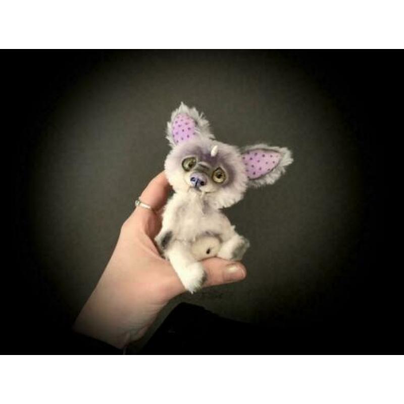 Teddybeer Monster Beer Bear doll pop handgemaakt uniek popje