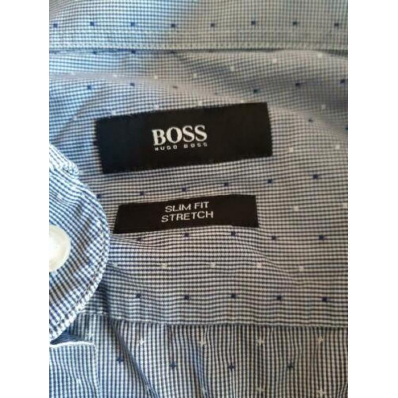 5 merk overhemden, o.a. Hugo Boss, Boss Orange, GAP, Guess