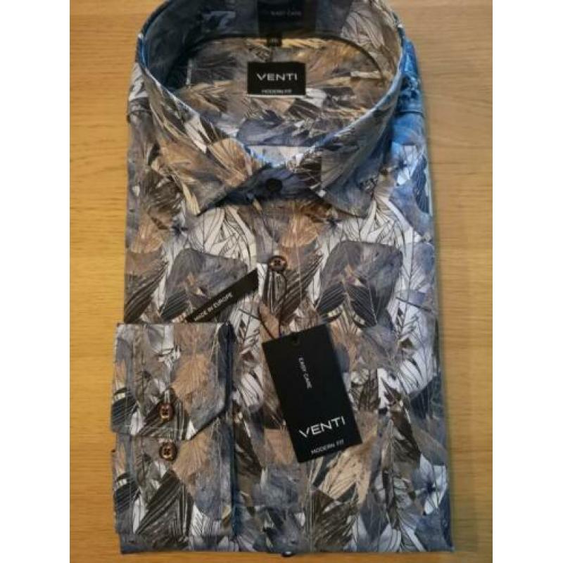 VENTI Modern Fit Overhemd / Shirt * Nieuw *