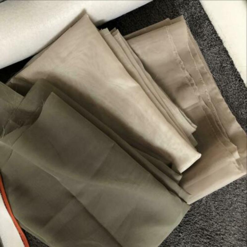 18 lappen stof leer aarde tinten groen vilt viscose