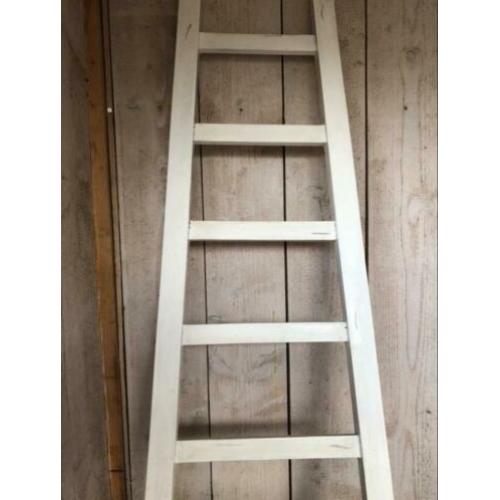 Super leuke decoratie ladder wit