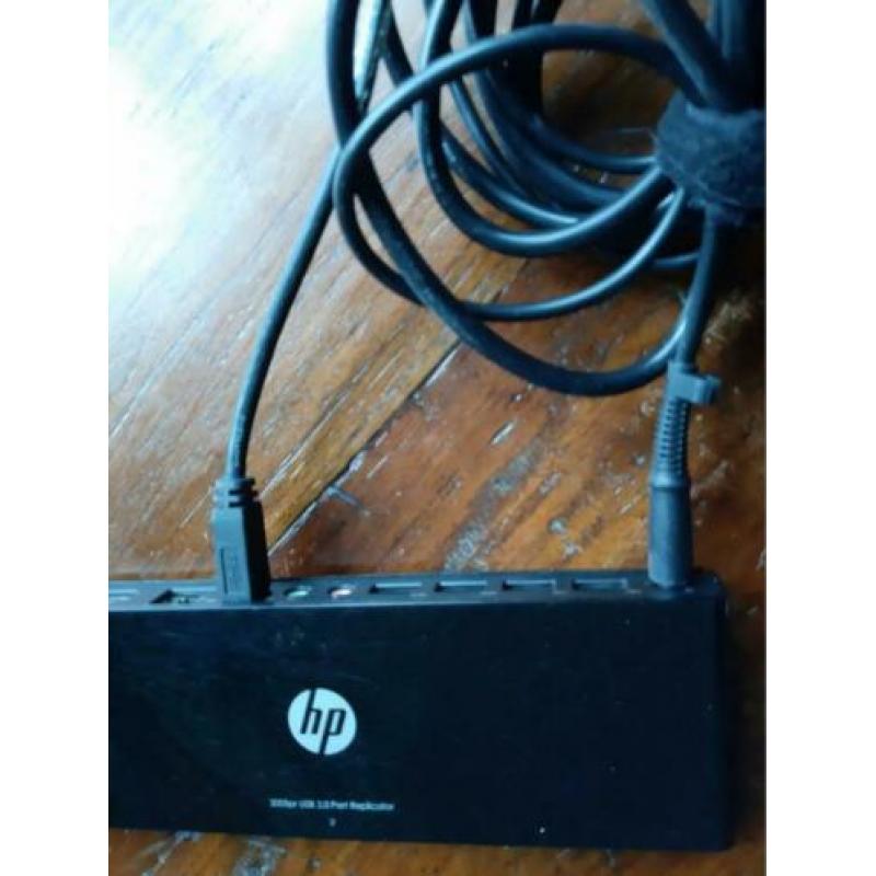 Hp 3005 usb 3.0 port replicator +voedingskabel+ laptopkabel