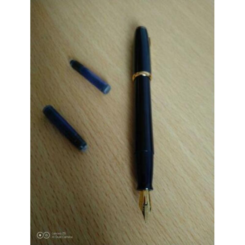 Korte dikke d. blauwe vulpen"NIEUW"