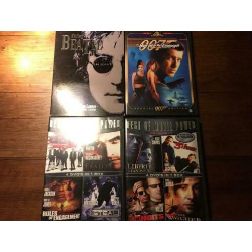 Diverse Dvd’s James bond, Beatle enz €10