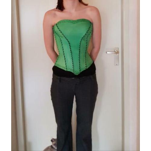 Corset fantasy leer uniek maat xs/22