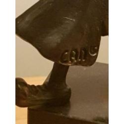 Brons Beeldje " De vrolijke Noot" Corry Ammerlaan Niekerk