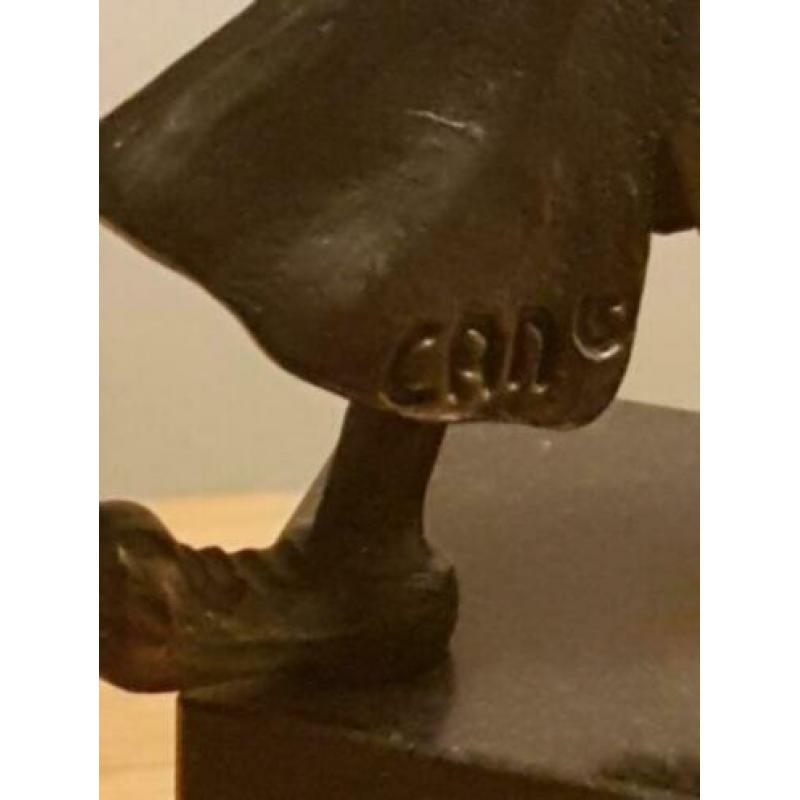 Brons Beeldje " De vrolijke Noot" Corry Ammerlaan Niekerk