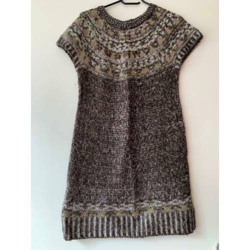 Jurk wollen bruin maat M Only