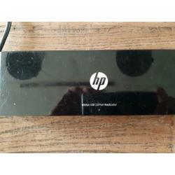 Hp 3005 usb 3.0 port replicator +voedingskabel+ laptopkabel
