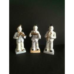 3 Clowns met muziek instrument