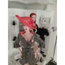 Luxe hoed, Fashion Royalty, Silkstone Barbie 1:6 ( nr H2 )