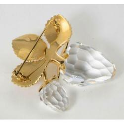 Kristal Swarovski memories: de broche aardbeien.
