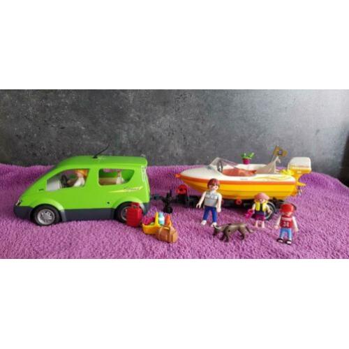 Te Koop: Playmobile Auto met Speedboot compleet