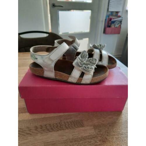 sandalen kipling voor meisjes maat 31 zilverkleurige bloem