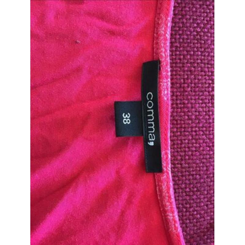Roze zomerjurk van comma maat 38