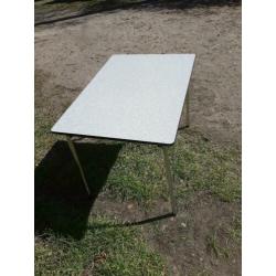 Leuke formica tafel, gebruikt, zie foto's
