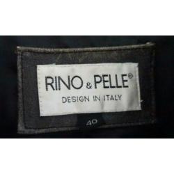 Leren biker jack Rino & Pelle mt 40