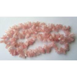 Prachtige Rozenkwarts ketting lang uniek, 260 gr!