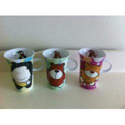 3 stuks NICI bekers met oor
