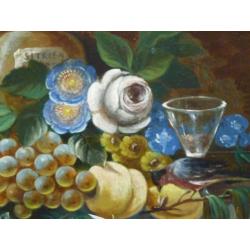 Antiek schilderij van L.Jonker uit 1869