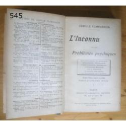 545. Antiek boek 1917 / 1923 psychique Psychologie Frans
