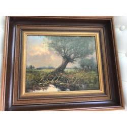 Schilderij olieverf doek Albert Wessels