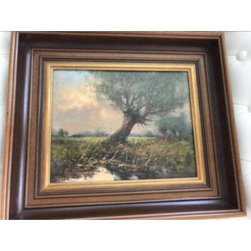 Schilderij olieverf doek Albert Wessels