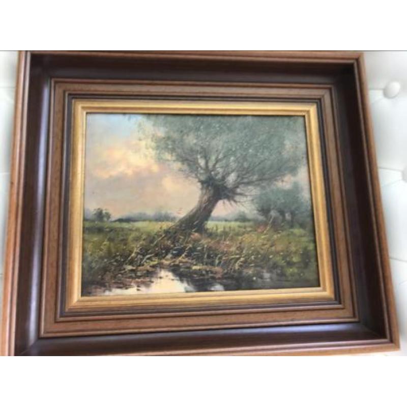 Schilderij olieverf doek Albert Wessels