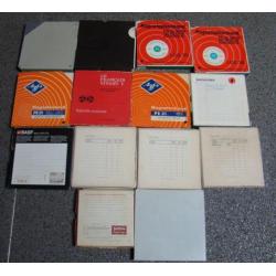 te koop.14x div.reels met tape en box