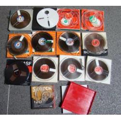 te koop.14x div.reels met tape en box