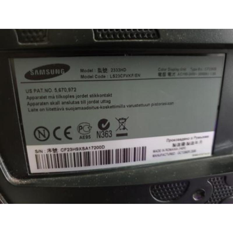 Samsung  lcd tv 23 inch met HDMI en afstandbediening