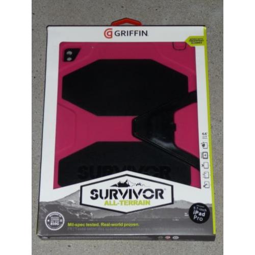 Griffin Survivor Apple iPad Pro 9.7 inch hoes roze-zwart