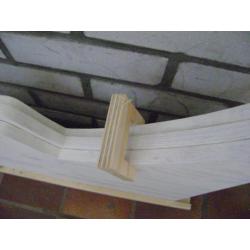 witte houten kerstboom