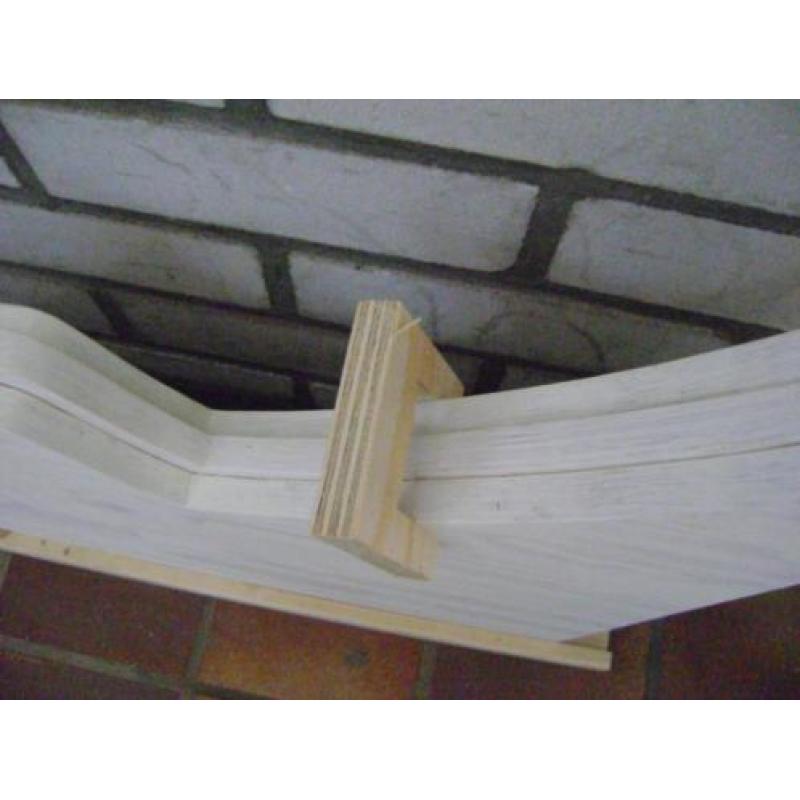 witte houten kerstboom