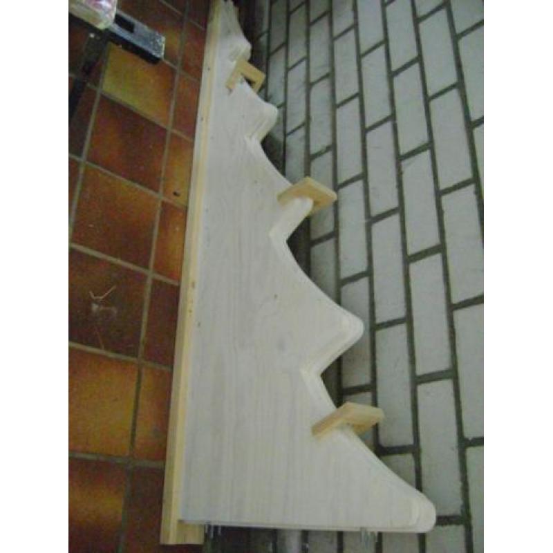 witte houten kerstboom