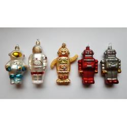 ...GEZOCHT... glazen robot robotten astronaut kerst