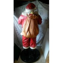 Polyester kerstman hoogte 1.80 cm