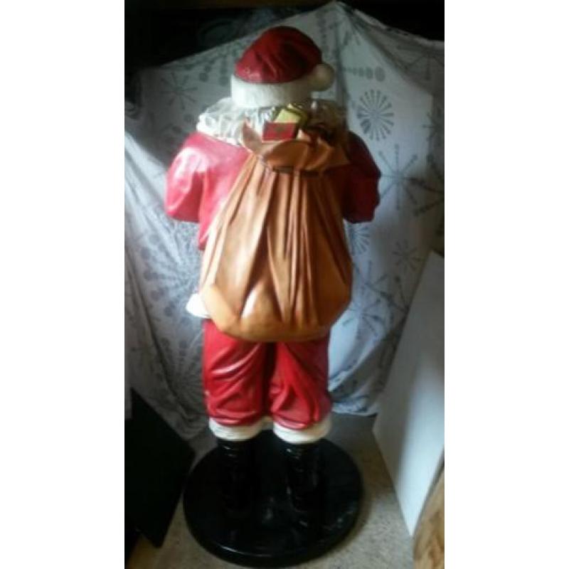 Polyester kerstman hoogte 1.80 cm