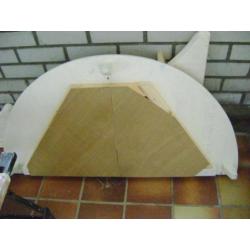 witte houten kerstboom