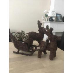 Arrenslee set incl.2 hertjes bruin