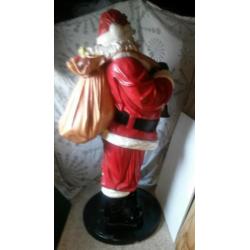Polyester kerstman hoogte 1.80 cm