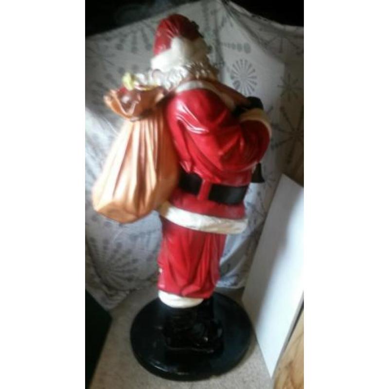 Polyester kerstman hoogte 1.80 cm