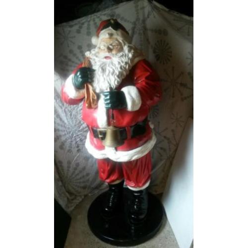 Polyester kerstman hoogte 1.80 cm