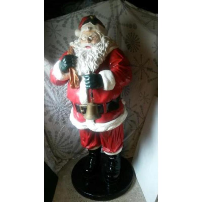 Polyester kerstman hoogte 1.80 cm