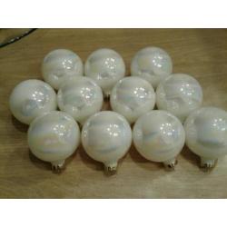 31 glazen kerstballen en piek-zeepbel bal-glas