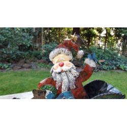 Blikken arreslee met kerstman.